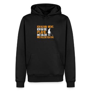Sondengänger Sondler Metalldetektor Detectorist - Männer Premium Bio Hoodie - Schwarz - Vorne - Nico (187cm)
