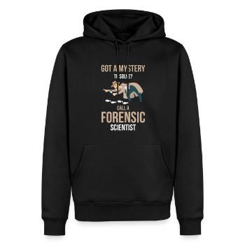 Avez-vous un casse-tête à résoudre? Appelez un - Sweat à capuche Premium bio Homme - noir - Devant - Nico (187cm)