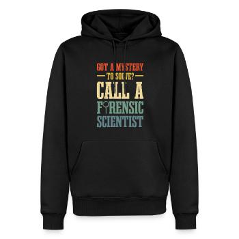 Avez-vous un casse-tête à résoudre? Appelez un - Sweat à capuche Premium bio Homme - noir - Devant - Nico (187cm)
