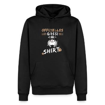 Old English Bulldog Gassi Outfit - Männer Premium Bio Hoodie - Schwarz - Vorne - Nico (187cm)