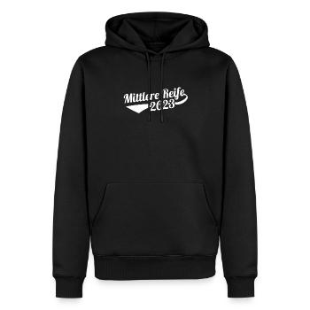 Abschluss Realschule Mittlere Reife 2023 - Männer Premium Bio Hoodie - Schwarz - Vorne - Nico (187cm)