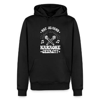 Karaoke Singen Für Lustige Karaoke Sängerin Karaok - Männer Premium Bio Hoodie - Schwarz - Vorne - Nico (187cm)