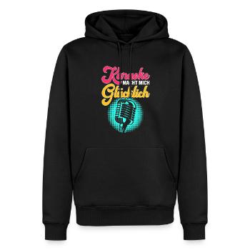 Karaoke Singen Für Lustige Karaoke Sängerin Karaok - Männer Premium Bio Hoodie - Schwarz - Vorne - Nico (187cm)