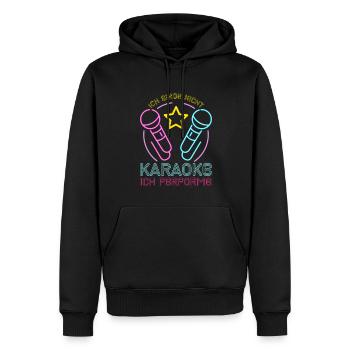 Karaoke Singen Für Lustige Karaoke Sängerin Karaok - Männer Premium Bio Hoodie - Schwarz - Vorne - Nico (187cm)