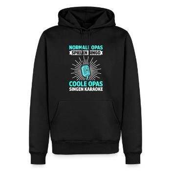 Karaoke Singen Für Lustige Karaoke Sängerin Karaok - Männer Premium Bio Hoodie - Schwarz - Vorne - Nico (187cm)