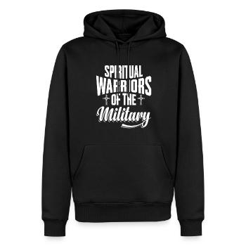 Geistliche Krieger Des Militärs, Kaplan - Männer Premium Bio Hoodie - Schwarz - Vorne - Nico (187cm)