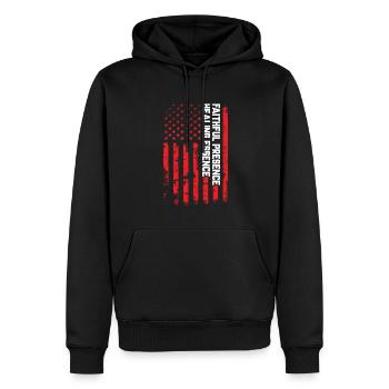 Heilende Essenz Der Treuen Gegenwart, Kaplan - Männer Premium Bio Hoodie - Schwarz - Vorne - Nico (187cm)