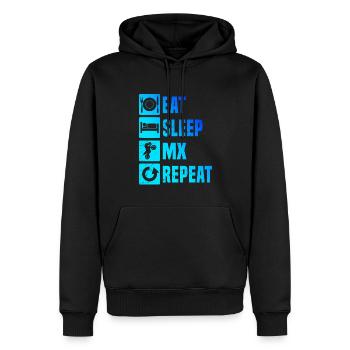 Motocross Dirt Bike Supermoto Freestyle Motocross - Männer Premium Bio Hoodie - Schwarz - Vorne - Nico (187cm)