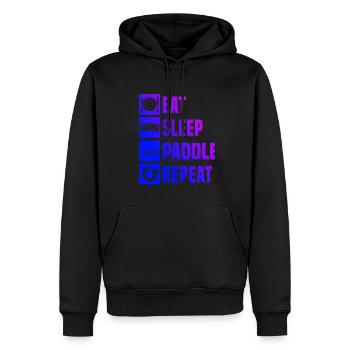 Damen Herren Paddle Paddle Racket Paddle Tennis - Männer Premium Bio Hoodie - Schwarz - Vorne - Nico (187cm)