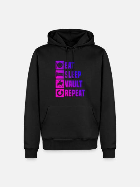Teamvoltigieren Reitkunst Voltigieren - Männer Premium Bio Hoodie - Schwarz