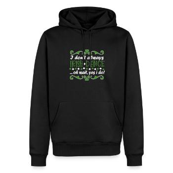 Musique irlandaise Irlande Design pour la danse irlandaise - Sweat à capuche Premium bio Homme - noir - Devant - Nico (187cm)