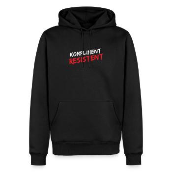 Lustige Sprüche Beziehung - Männer Premium Bio Hoodie - Schwarz - Vorne - Nico (187cm)
