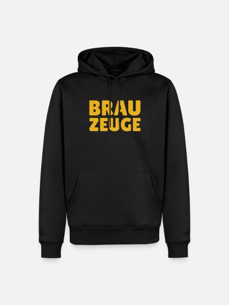 Brewman Beer Drinker - Men’s Premium Organic Hoodie - black