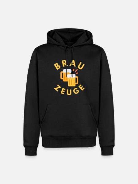 Brewware beer drinker - Men’s Premium Organic Hoodie - black