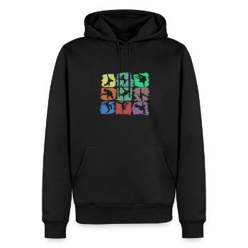 Breakdance and Breakdancer - B-Boying Gift - Men’s Premium Organic Hoodie - black - Front - Nico (187cm)