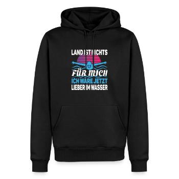 Wassersportler Schwimmbad Schwimmen - Männer Premium Bio Hoodie - Schwarz - Vorne - Nico (187cm)