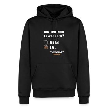 Jugendweihe Erwachsen werden - Männer Premium Bio Hoodie - Schwarz - Vorne - Nico (187cm)