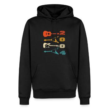 2004 Jahrgang geboren Gitarrist Gitarre Geburtstag - Männer Premium Bio Hoodie - Schwarz - Vorne - Nico (187cm)
