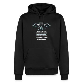 Enkeln Enkelkind Partnerlook Team Opa und Enkel - Männer Premium Bio Hoodie - Schwarz - Vorne - Nico (187cm)