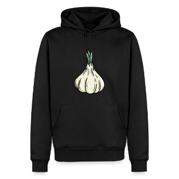 Knoblauch Kostüm Knoblauchzehe Knobi Garlic - Männer Premium Bio Hoodie - Schwarz - Vorne - Nico (187cm)