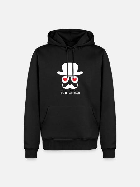 Flitterwochen Flittern Hochzeitsreise Reise Ehe - Männer Premium Bio Hoodie - Schwarz