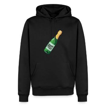 Sekt Sektflasche Kostüm Karneval Prost Prosecco - Männer Premium Bio Hoodie - Schwarz - Vorne - Nico (187cm)