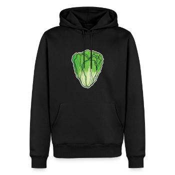 Salat Kostüm Karneval Eisbergsalat Gemüse Fasching - Männer Premium Bio Hoodie - Schwarz - Vorne - Nico (187cm)