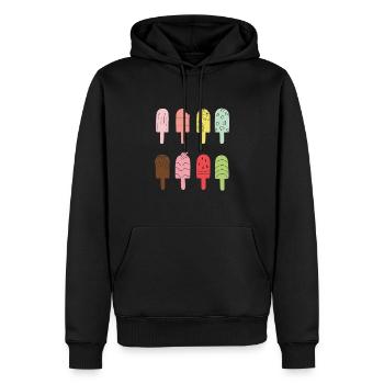 Eis Outfit Wassereis Karneval Eiscreme Stileis - Männer Premium Bio Hoodie - Schwarz - Vorne - Nico (187cm)