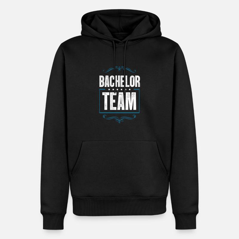 Bachelor Crew - Männer Premium Bio Hoodie - Schwarz