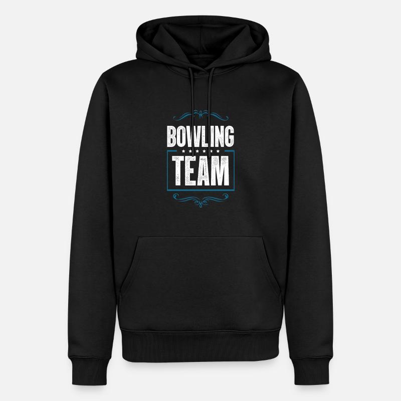 Équipe de bowling - Sweat à capuche Premium bio Homme - noir