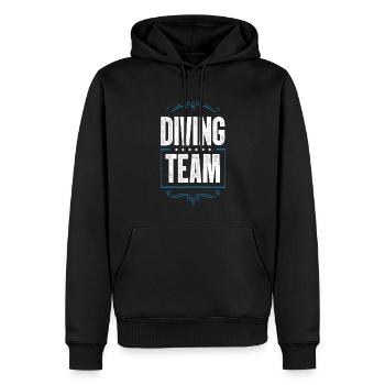 Équipage de plongée - Sweat à capuche Premium bio Homme - noir - Devant - Nico (187cm)