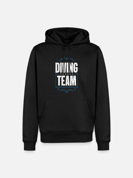 Diving Crew - Men’s Premium Organic Hoodie - black