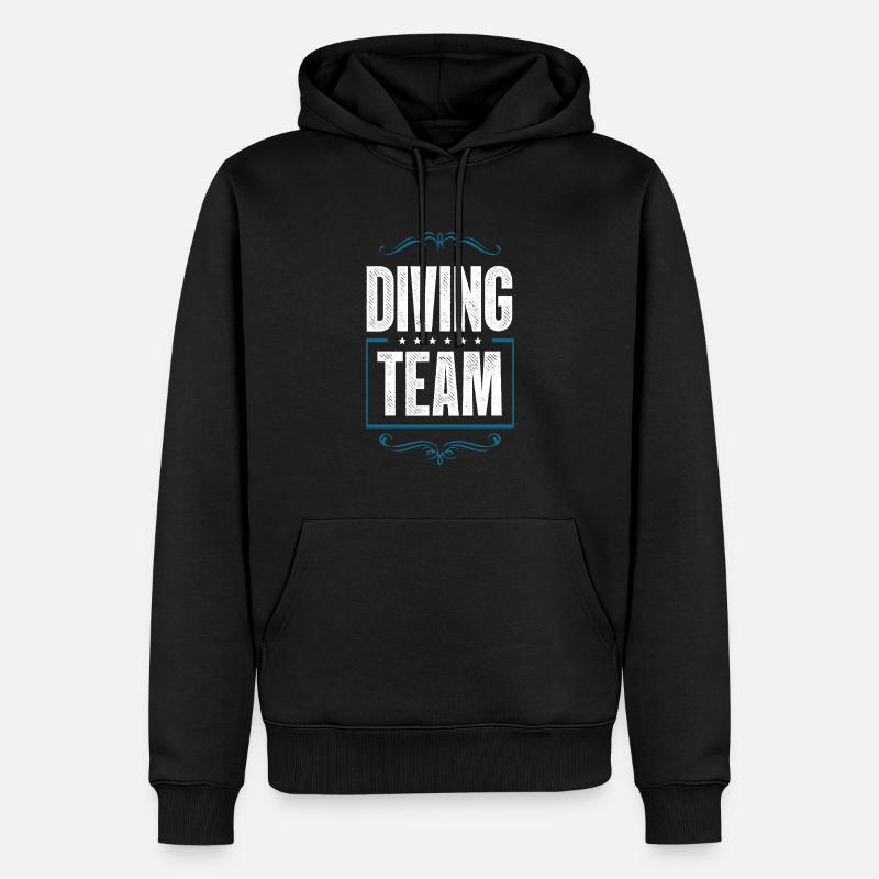 Équipage de plongée - Sweat à capuche Premium bio Homme - noir