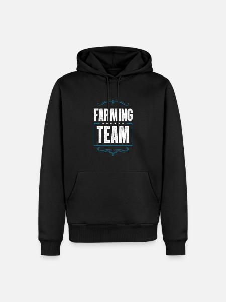 Farming Team - Men’s Premium Organic Hoodie - black