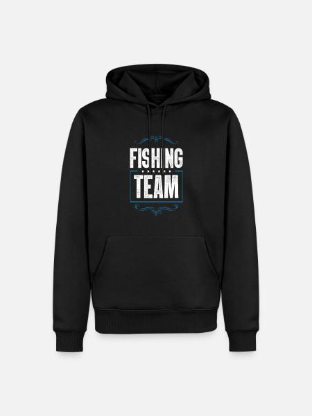 Fishing Team - Men’s Premium Organic Hoodie - black