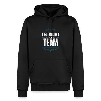 Fieldhockey Team - Männer Premium Bio Hoodie - Schwarz - Vorne - Nico (187cm)