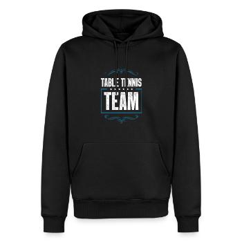 Table Tennis Team - Männer Premium Bio Hoodie - Schwarz - Vorne - Nico (187cm)