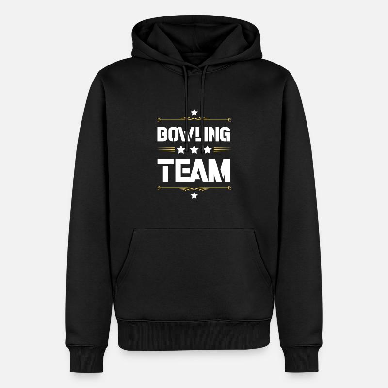 Équipe de bowling - Sweat à capuche Premium bio Homme - noir