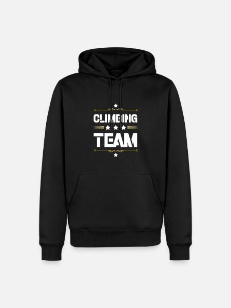 Climbing Team - Men’s Premium Organic Hoodie - black