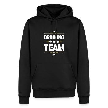 Drinking Team - Men’s Premium Organic Hoodie - black - Front - Nico (187cm)