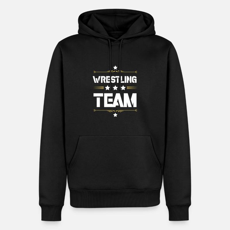 Équipe de lutte - Sweat à capuche Premium bio Homme - noir