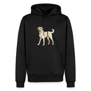 Kangal Hund - Männer Premium Bio Hoodie - Schwarz - Vorne - Nico (187cm)