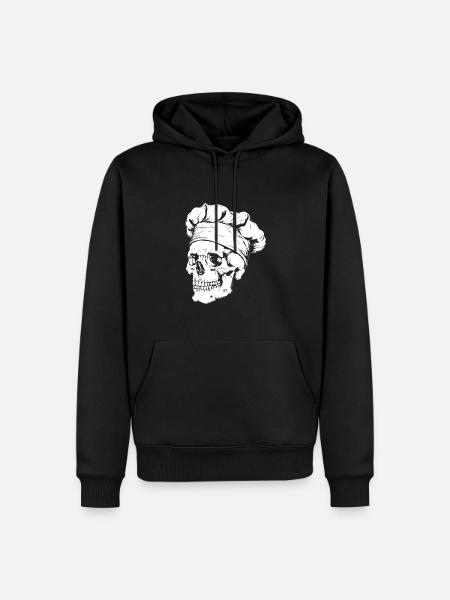 Chef Skull - Men’s Premium Organic Hoodie - black