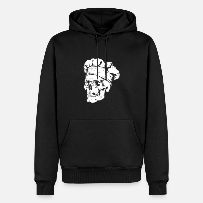 Crâne de chef - Sweat à capuche Premium bio Homme - noir