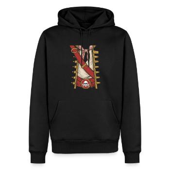 T-shirt déguisement de pirate pour garçons et hommes - Sweat à capuche Premium bio Homme - noir - Devant - Nico (187cm)