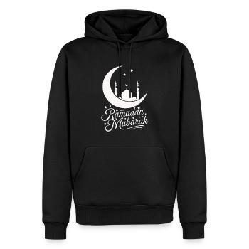 Ramadan Mubarak - Islam Moslem Geschenk - Männer Premium Bio Hoodie - Schwarz - Vorne - Nico (187cm)