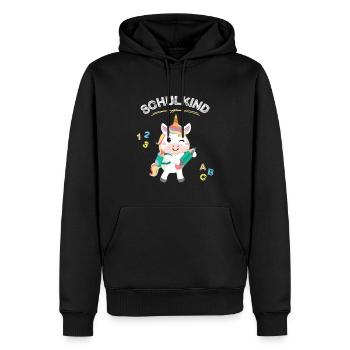 Schulkind Schule Schüler Schülerin Berufsschule - Männer Premium Bio Hoodie - Schwarz - Vorne - Nico (187cm)