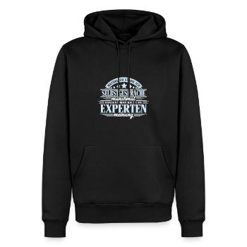 Selbstgespräche führen Kompetente Beratung - Männer Premium Bio Hoodie - Schwarz - Vorne - Nico (187cm)