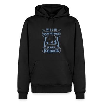 Schreiner wie der Schreiner kanns keiner Cess - Männer Premium Bio Hoodie - Schwarz - Vorne - Nico (187cm)