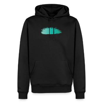 Paint blob splash paint painter gift colorful stroke - Men’s Premium Organic Hoodie - black - Front - Nico (187cm)